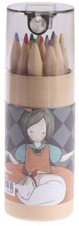 12Pc Kleur Potloden In Leuke Cartoon Potloden Case Stationair Gereedschap Houten Art Tekening Potlood Set Voor Schilderen Schoolbenodigdheden zwart