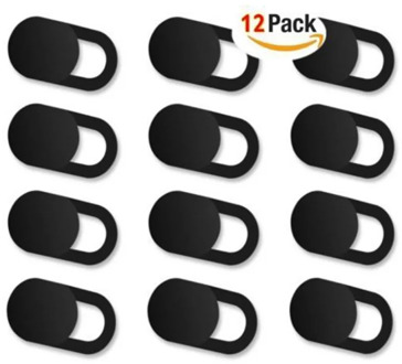 12PC Round Camera Protective Cover Phone Flat Lens Cover Stickers Computer Camera Sliding Protection Sticker for Mobile Phone