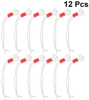 12Pcs 220V MR16 Halogeen Lamp Lijn Socket Keramische Wire Connector Base Socket Adapter zoals getoond