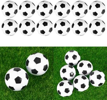 12Pcs 36Mm Tafelvoetbal Tafel Vervanging Zwart En Wit Tafelblad Voetbal Ballen Game Tafel Size