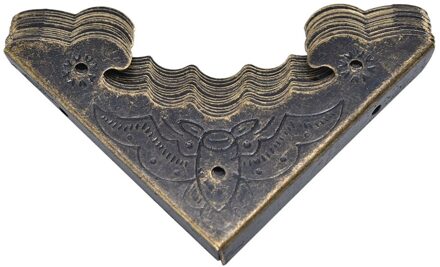 12Pcs 40X40Mm Praktische Brons Decoratieve Antieke Messing Sieraden Wijn Geschenkdoos Houten Hoek Protector Guard