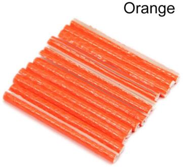 12Pcs 75Mm Bike Outdoor Strip Reflector Fiets Mountainbiken Velg Spoke Mount Buis Waarschuwingslampje Strip reflector oranje