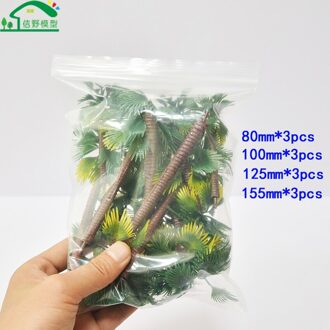 12Pcs Architectural Trein Railway Landschappen Layouts Miniatuur Model Palmbomen Railroad Groene Materialen Schaal Kleine Boom