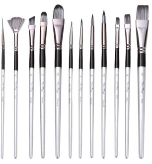 12pcs Artist Paint Brushes Watercolor Brush Pen Set