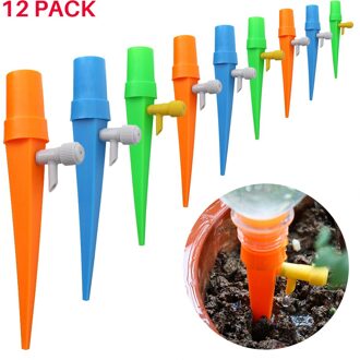 12Pcs Automatische Drip Irrigatie Tool Spikes Automatische Bloem Plant Tuin Watering Kit Verstelbare Water Self-Watering Apparaat
