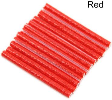 12Pcs Fiets Mountainbiken Velg Spoke Mount Clip Tube Waarschuwingslampje Strip Reflector Fietsen Licht Outdoor 75mm Rood