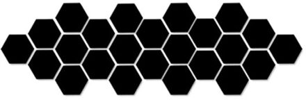 12Pcs Geometrische Hexagon Spiegel Muursticker Diy Home Decor Vergroten Woonkamer Verwijderbare Veiligheid Creatieve Muurstickers Decor B / 80x70x40mm