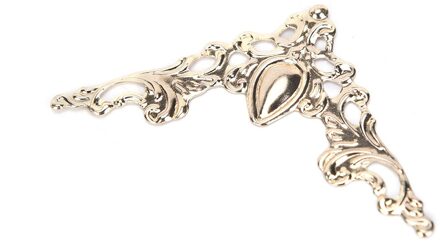 12Pcs Iron Metalen Boek Hoek Scrapbooking Diy Foto Albums 'S Mappen Bloem Gedrukt Protectors Decor Supplies