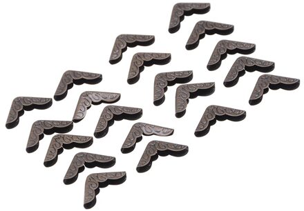 12Pcs Koper Boek Hoek Scrapbooking Diy Foto Albums 'S Mappen Bloem Gedrukt Protectors Decor Supplies