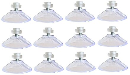 12Pcs Met M4 Draad 40Mm Zuignappen, met Gekartelde Moer Clear Voor Keuken Woondecoratie Accessoires Moderne Thuisgebruik # C