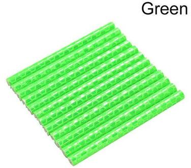 12Pcs Mountainbiken Velg Spoke Mount Tube Waarschuwing Strip Reflector groen