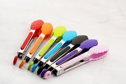 12Pcs Multifunctionele Kookgerei Roestvrij Staal Brood Clip Barbecue Voedsel Clip Keuken Accessoires Kleur Willekeurige