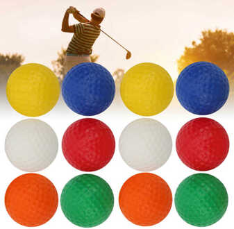 12Pcs Pu Bal Spons Bal Schuimende Bal Indoor Praktijk Praktijk Bal Kleurrijke Praktijk Bal