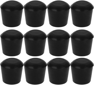 12Pcs Rubber Furniture Foot Table Chair Leg End Caps Covers Tips Floor Protectors for Indoor Home Outdoor Patio Garden Office