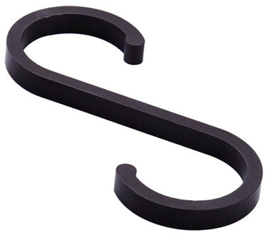 12PCS Ruimte Aluminuml Keuken Hanger Opslag Houders Organizer Huishoudelijke Thuis Essentieel Nuttig S Vormige Haken Handige Tools zwart