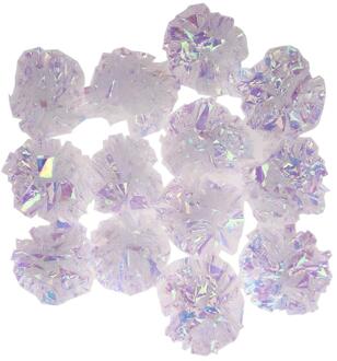 12pcs Rustle Sound Cat Scratching Toys Chase Balls Colorful Crinkle Paper Interactive Playing Toys Nylon Pet Supplies