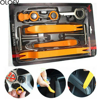 12pcs/Set Auto Car Repair Disassembled for Audio Removal Installtion Pry Tools Car Radio Door Clip Panel Trim Dash