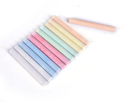 12Pcs Stofvrij Krijt Pen Tekening Krijt Voor Schoolbord 6 Kleuren Stationaire Kantoor Schoolbenodigdheden Accessoires Zmonh