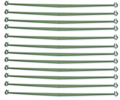 12Pcs Tuin Herbruikbare Uitbreidbaar Latwerk Connectors Gereedschap Tomaat Kooien Arm Verstelbare Plastic Groente Drijfstang A2 11mm 45cm
