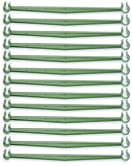 12Pcs Tuin Herbruikbare Uitbreidbaar Latwerk Connectors Gereedschap Tomaat Kooien Arm Verstelbare Plastic Groente Drijfstang A3 16mm 30cm