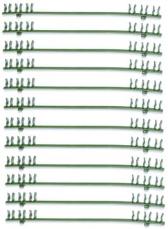 12Pcs Tuin Herbruikbare Uitbreidbaar Latwerk Connectors Gereedschap Tomaat Kooien Arm Verstelbare Plastic Groente Drijfstang C1 8mm 26cm
