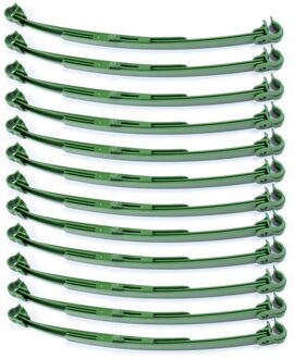 12Pcs Tuin Herbruikbare Uitbreidbaar Latwerk Connectors Gereedschap Tomaat Kooien Arm Verstelbare Plastic Groente Drijfstang D 11mm