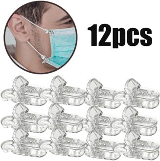 12Pcsface Masker Vaste Extended Comfortabele Diy Accessoires Duurzaam Firm Plastic Clip Hemdje Zuigfles Clip Stabilizer
