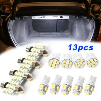 12SMD Led Led Verlichting 5-T10 5SMD Led Onderdelen Set Auto Voertuig Plafond Koepels