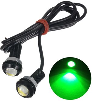 12V 10W 18MM Eagle Eye Led-dagrijverlichting DRL Backup Licht Voor Motorfiets Boot Motocross auto Styling Licht groen