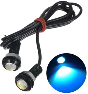 12V 10W 18MM Eagle Eye Led-dagrijverlichting DRL Backup Licht Voor Motorfiets Boot Motocross auto Styling Licht Lihgt blauw