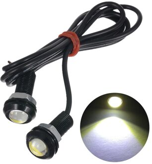 12V 10W 18MM Eagle Eye Led-dagrijverlichting DRL Backup Licht Voor Motorfiets Boot Motocross auto Styling Licht wit