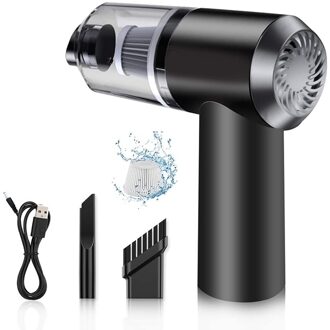 12V 120W Draagbare Auto Stofzuiger Draadloze Handheld 5500Pa Zuig Nat Droog Desktop Stofzuiger Voor Auto woonaccessoires zwart