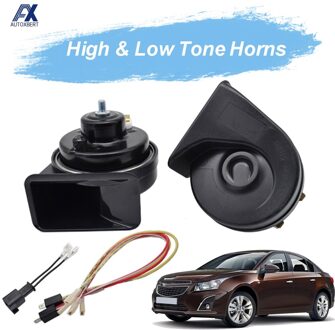 12V 125db Luid Waterdicht Slak Hoorn Voor Chevrolet Cruze J300 410/510Hz Dual Pitch