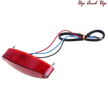 12V 12Cm X 3.5Cm Motorcycle Bike Rear Tailstop Rood Licht Lamp Voor Crossmotor Achterlicht Achterlicht remmen Licht