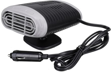 12V 150W Auto Heater Elektrische Verwarming Verwarming Cooling Fan Night Verlichting Draagbare Droger Voorruit Voorruitverluchting Ontdooier Mini Heater grijs
