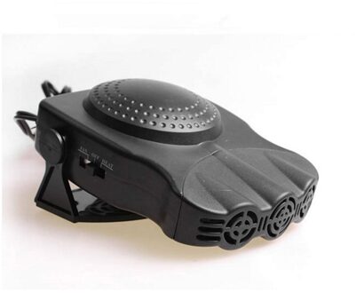 12V 150W Auto Voertuig Koelventilator Warme Kachel Voorruit Voorruitverluchting Ontdooier 2 In 1 Draagbare Auto van Heater zwart