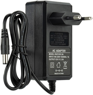 12V 2.5A AC 100V-240V Converter Adapter DC 12V 2.5A 50/60 Hz 1000mA Power Supply 1 Meter EU UK AU US Plug for CCTV Camera System