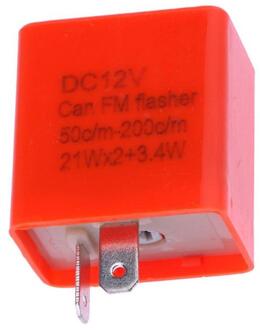 12V 2 Pin Verstelbare Frequentie Led Knipperautomaat Richtingaanwijzer Voor Motorrijwiel Fix Moto Accessoires Relais