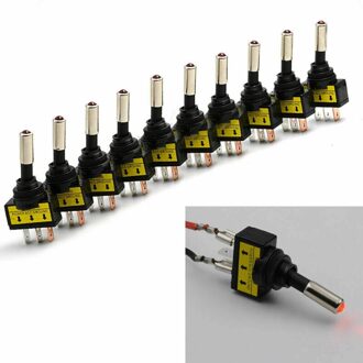 12V 20A Auto Auto Rode Led Light Toggle Tuimelschakelaar 3Pin Spst On/Off Sales