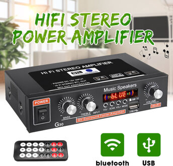 12V 220V 2-Kanaals Hifi Stereo Audio Auto Versterker Car Audio Bluetooth 2 Kanaals Digitale Krachtige Auto versterker Voor Subwoofer