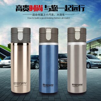 12V/24V 350Ml Intelligente Voertuig Verwarming Cup Auto Auto Elektrische Verwarming Cup Verstelbare Temperatuur Waterkoker boilin Blauw