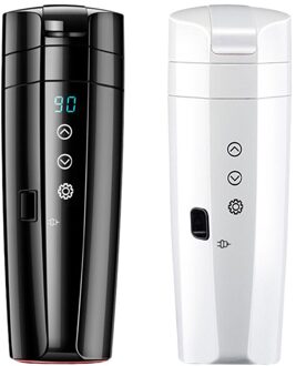 12V 24V 400Ml Draagbare Elektrische Verwarming Cup Auto Waterkoker Intelligente Druk Screen Controle Digitale Display