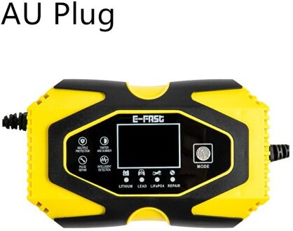 12V 24V 6A Auto Acculader Puls Reparatie Lcd Battery Charger Volautomatische Voor Auto Motorfiets Lood-zuur batterij Agm Gel Nat 12V 6A 24V 3A AU