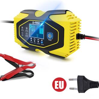 12V-24V 6A Automatische Batterij-Opladers Digitale Lcd Display Auto Opladers Power Puls Reparatie Laders nat Droog Lood-zuur EU