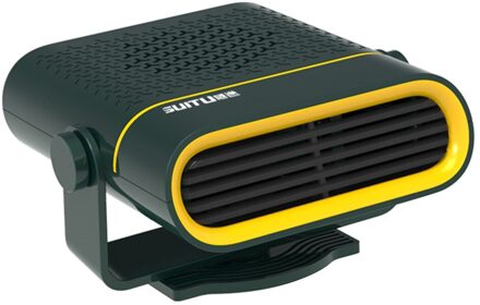 12V/24V Auto Elektronische Voorruit Heater Draagbare 180 Graden Rotatie Auto Voorruit Ontdooier Defogger Verwarming Koelventilator 24V groen