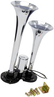 12V/24V Dual Trompet Air Horn Compressor Kit 150db Voor Auto Vrachtwagen