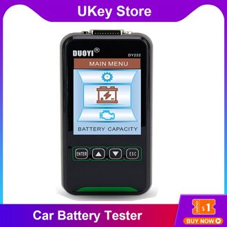 12V/24V DY222 Auto Batterij Tester Digitale Automotive Diagnostic Batterij Tester Analyzer 2000CCA Zwengelen Opladen Test Tool