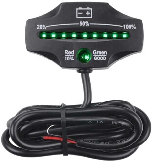 12V 24V Led Lood-zuur Accu Indicator Gauge Batterij Level Monitor Voor Golfkarretjes Marine Motorcycle Truck heftruck