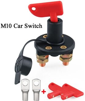 12V 24V Rode Sleutel Afgesneden Batterij Belangrijkste Kill Switch Voertuig Auto Gemodificeerde Isolator Scheider Auto Schakelaar voor Auto Truck Rv M10 Car Switch