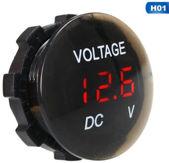 12V-24V Universal Car Voltage Meter LED Panel Digital Display Volt Voltmeter Tester For Motorcycle Truck Auto Accessories H01